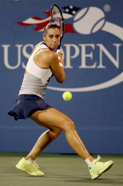 US Open 2015. Quarta giornata. Flavia Pennetta contro la rumena Monica Niculescu. (Afp)